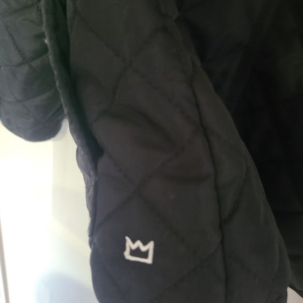 Crown and Ivy Black‎ Barn Jacket Size PS Plaid Lined With Gold Buttons Preppy - Picture 4 of 6